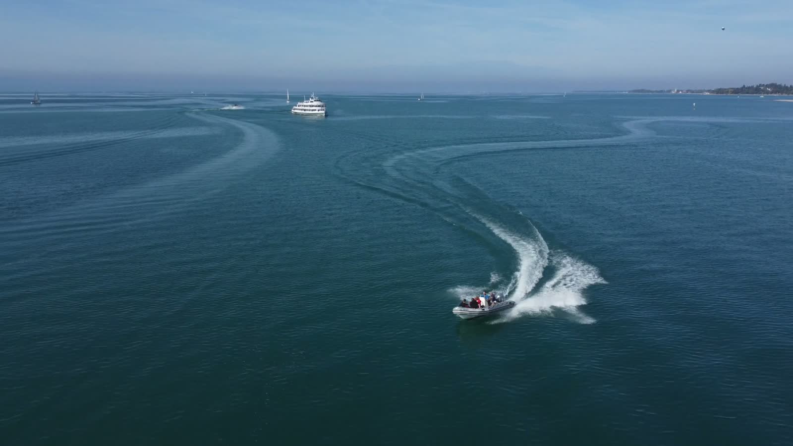 Motorboote auf dem Bodensee